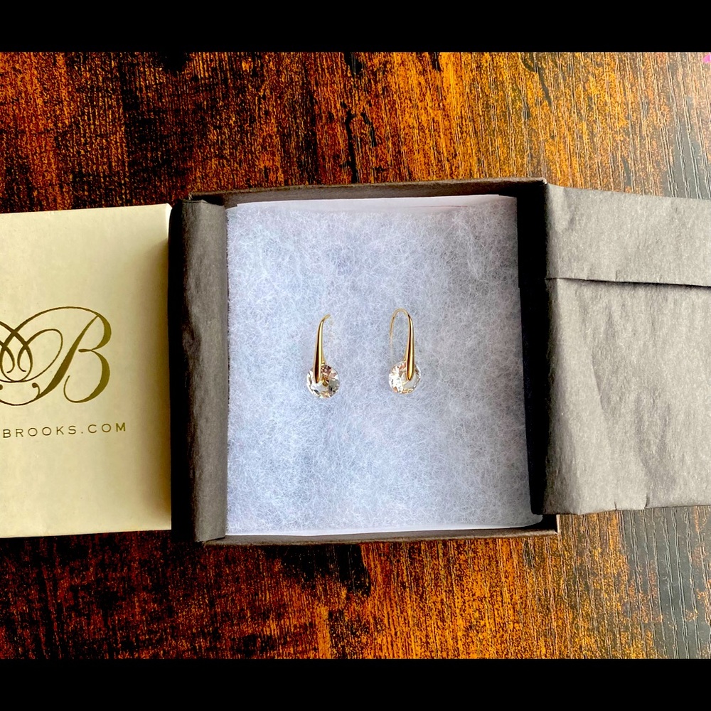 Rebekah Brooks Drop Crystal Earrings